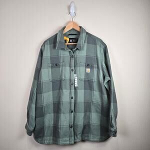 Carhartt Loose Fit Twill Shirt Jacket Size XL/16-18 Patina Green Shacket
